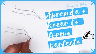 TUTORIAL Diseñando CEJAS PERFECTAS Para MICROBLADING Fácil [upl. by Aienahs216]