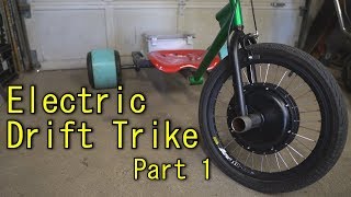 Homemade Electric Drift Trike  Part 1 [upl. by Nylarahs]