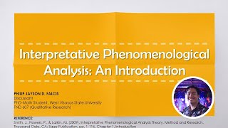 QUALITATIVE RESEARCH  Interpretative Phenomenological Analysis An Introduction [upl. by Levitus]