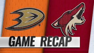 Silfverberg Ducks end Coyotes win streak at six [upl. by Maureen]