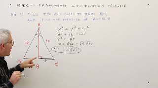 910CTrigonometry With Isosceles Triangle [upl. by Shena]