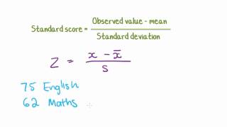 Maths Tutorial Z Scores Standard scores in statistics [upl. by Iaria]