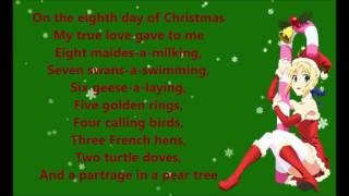 Nightcore  12 Days of Christmas Lyric Video [upl. by Barger715]