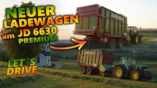 NEUER LADEWAGEN am 6630 Premium  Let´s drive John Deere beim EINFAHREN [upl. by Inad416]