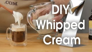 DIY whipped cream in 60 seconds [upl. by Eceinej]