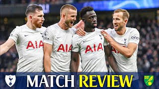 Tottenham 30 Norwich MATCH REVIEW [upl. by Ahsinrad]