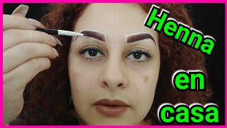 Cómo aplicar henna en las cejas en casa  Lilyymakeuup [upl. by Ninahs]