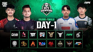 PUBG Mobile NEPX Showdown  Grand Finals Day 1 [upl. by Ynahpets]