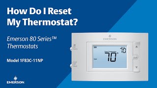 80 Series  1F83C11NP  How Do I Reset My Thermostat [upl. by Gainer]