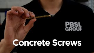 What are Concrete Screws  Product Showcase [upl. by Aivon881]