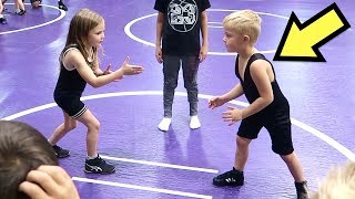 Kids FIRST Time WRESTLING 💪😎👍 [upl. by Stag]