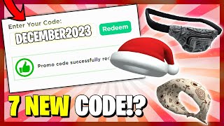 7 Codes ALL NEW PROMO CODES in ROBLOX December 2023 [upl. by Esinert]