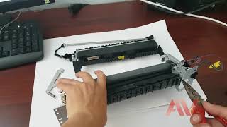 HP laserjet Pro M402dn how to printer fuser unit replace Remove fuser unit HP M402 printer [upl. by Eiliah]