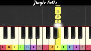 Christmas song  Jingle bells Piano for children very easy [upl. by Ludeman]