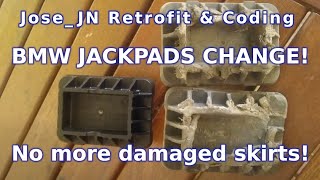 BMW DIY How to change your jack pads [upl. by Yekcor420]