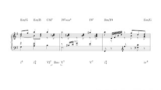 Guitarre  Moritz Moszkowski Harmonic Analysis [upl. by Oribelle]