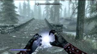 Skyrim How To Dual Cast Magic Spells [upl. by Aicilet]