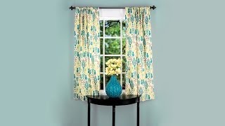 Learn to Sew Simple Curtain Panel [upl. by Naicul]