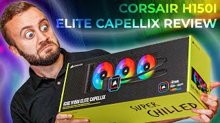 Corsair iCUE H150i Elite Capellix Review More RGB  Commander CORE [upl. by Llerdnam765]