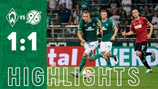 SV Werder Bremen  Hannover 96 11 00  Highlights 1 Spieltag Saison 202122 [upl. by Madelle]