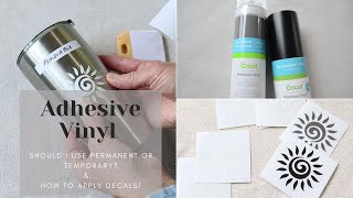 Vinyl 101 Removable vs Permanent  How to Apply Vinyl Decals [upl. by Nnylyt722]