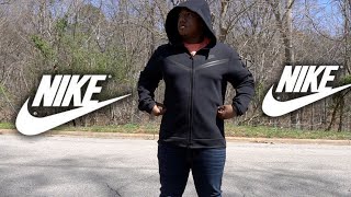 Nike Tech Fleece Black Hoodie Review amp Sizing [upl. by Jacquet]