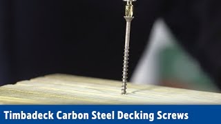 Timbadeck Carbon Steel Decking Screws  Screwfix [upl. by Garrot]