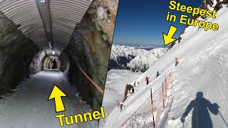 The TUNNEL RUN in Alpe DHuez How to Ski it [upl. by Chaiken884]