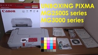 PIXMA MG2500S or MG3000 series unboxing [upl. by Ambros]