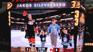 NHL Silfverbergs last home match 11 years on the team Calgary  Anaheim 63 April 13 2024 [upl. by Anesuza789]