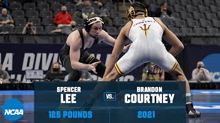 Spencer Lee vs Brandon Courtney 2021 NCAA Title 125 lbs [upl. by Orme]