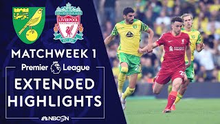 Norwich City v Liverpool  PREMIER LEAGUE HIGHLIGHTS  8142021  NBC Sports [upl. by Neelrahs]