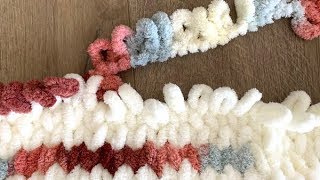 How to Make a Loop Yarn Blanket [upl. by Nestor]