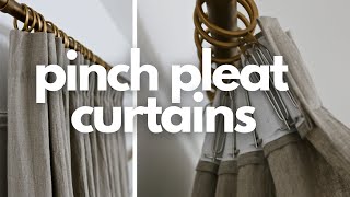 DIY Luxury and EASY Pinch Pleat Curtains [upl. by Casi]