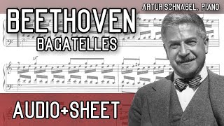 Beethoven  Bagatelles opp 33 119 amp 126 AudioSheet Schnabel [upl. by Lawford918]