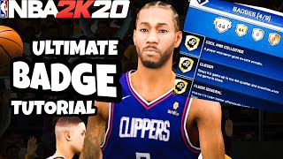 NBA 2K20 Mobile BADGE Tutorial How to EASILY get All the BADGES [upl. by Lidah]