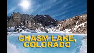 Chasm Lake winter hike Rocky Mountain National Park [upl. by Saudra]