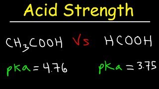 pKa Ka and Acid Strength [upl. by Bella]