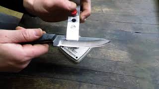 Lansky Sharpening with Diamond Hones [upl. by Concoff281]