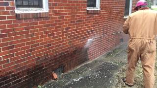 Pressure Washing A Brick House [upl. by Opiuuk622]