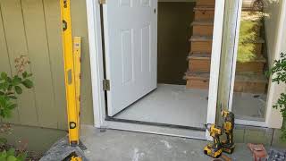 Jeld Wen Front Door Installation  Really crappy products and craftsmanship PART 1 [upl. by Nance]