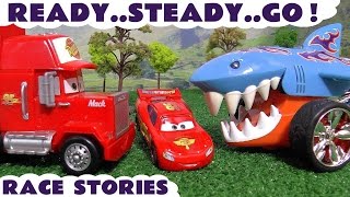 Cars Toys LIGHTNING McQUEEN Toy Racing Stories [upl. by Christen]