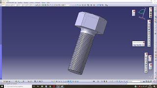 Catia v5 055 Vite Filettata [upl. by Ecniv]