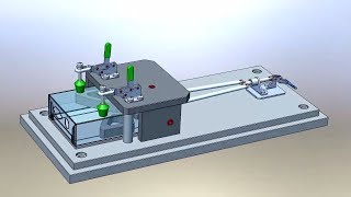 Manual Drill Jig Concept Animation in Solidworks [upl. by Guillemette]