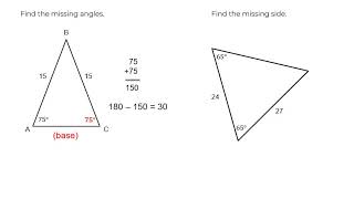 Isosceles and Equilateral Triangles  Angles and Sides [upl. by Demetre]