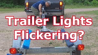 FIX YOUR TRAILER LIGHTS 6  Trick For Flickering Lights [upl. by Eseryt]