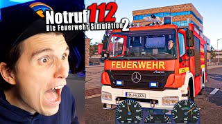 Das AUTO BRENNT  Notruf 112  Der Feuerwehr Simulator [upl. by Isnam]