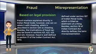 What is Difference Between Fraud amp Misrepresentation [upl. by Aldrich]