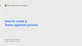 How to create a Teams approval process [upl. by Lesab]
