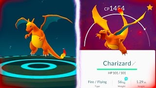 GETTING THE CHARIZARD IN POKEMON GO FINALLY Evolving to our Charizard [upl. by Shivers]